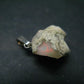 Natural Unpolished Rough Opal With Play of Color 925 Silver Pendant from Ethiopia - 0.8" - 1.64 Grams