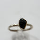 Grandidierite Ring Raw Blue Green Gemstone Silver Ring Minimalist Crystal Jewelry Gift