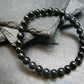 Nuumite Nuummite Genuine Bracelet ~ 7 Inches ~ 6mm Round Beads
