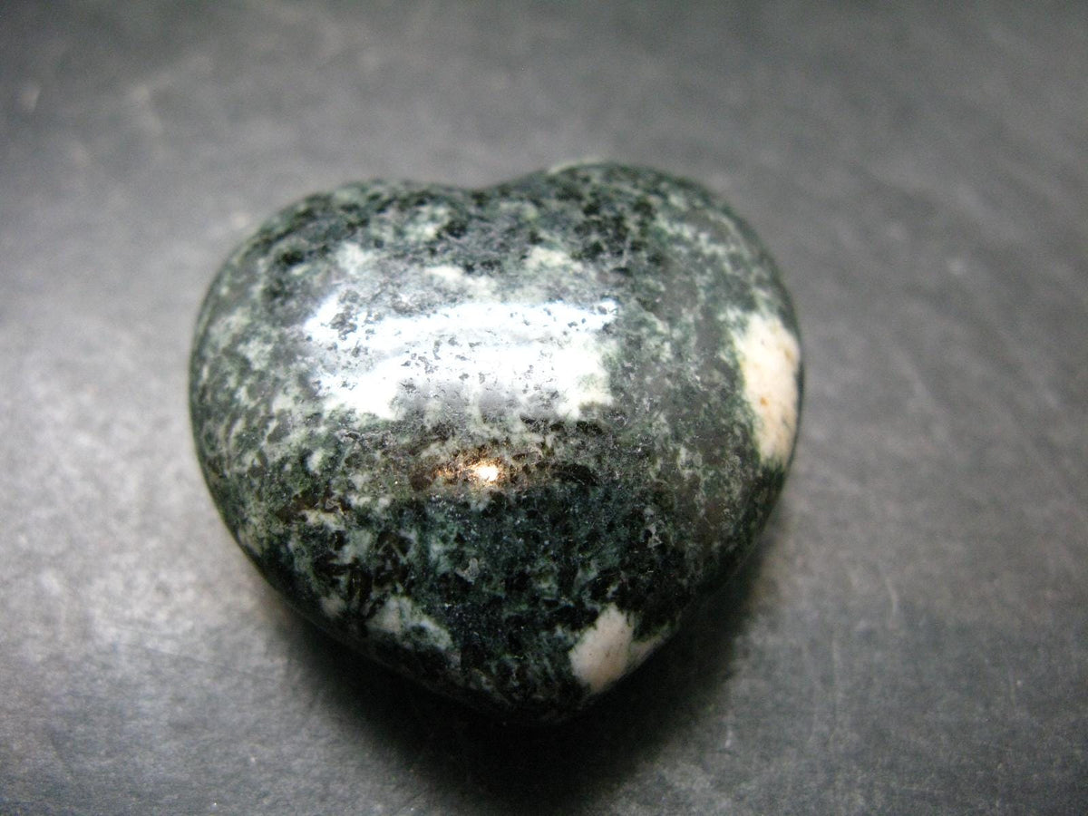 Rare Stonehenge Bluestone Heart From Wales UK - 1.5" - 46.77 Grams