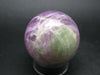 Natural Multicolored Spodumene Kunzite Hiddenite Sphere Ball From Madagascar - 1.7"