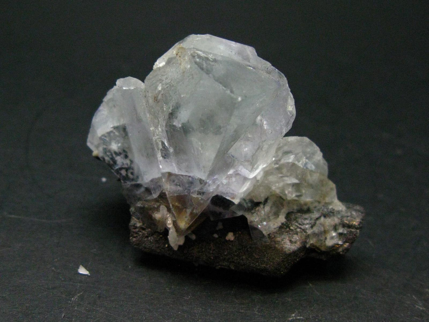 Perfect Wolframite With Fluorite Cluster from Portugal - 2.1"