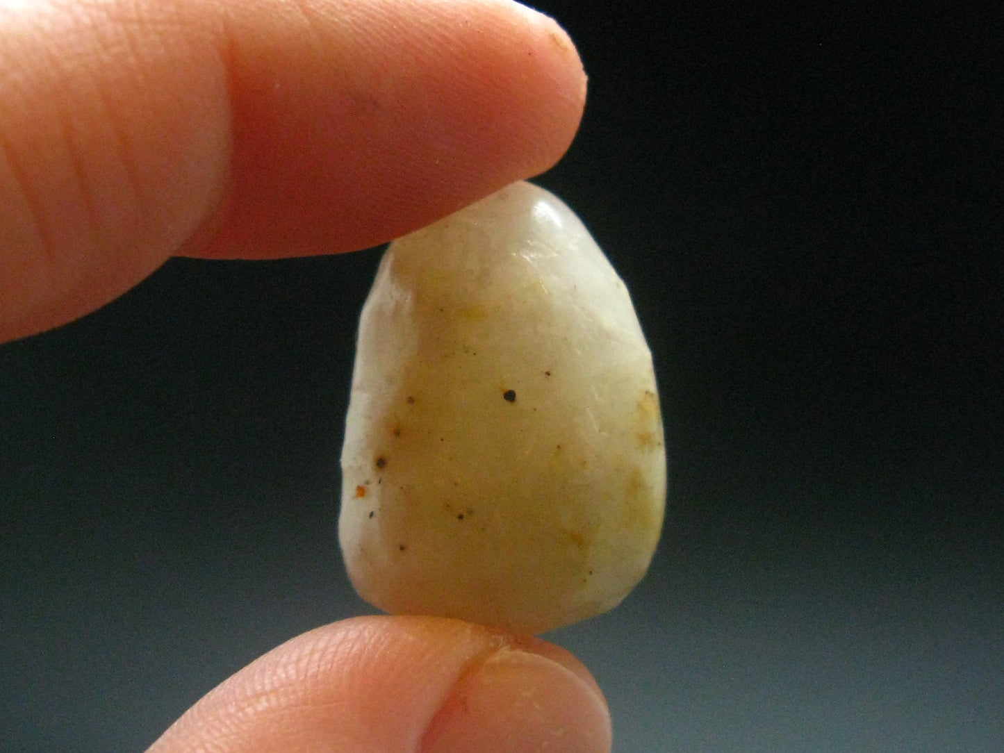 Rare Cryolite Tumbled Stone From Greenland - 0.9" - 8.76 Grams