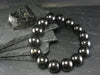 Shungite Genuine Bracelet ~ 7 Inches ~ 14mm Round Beads