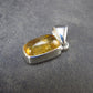 Imperial Topaz Crystal Silver Pendant from Brazil - 0.8" - 2.22 Grams