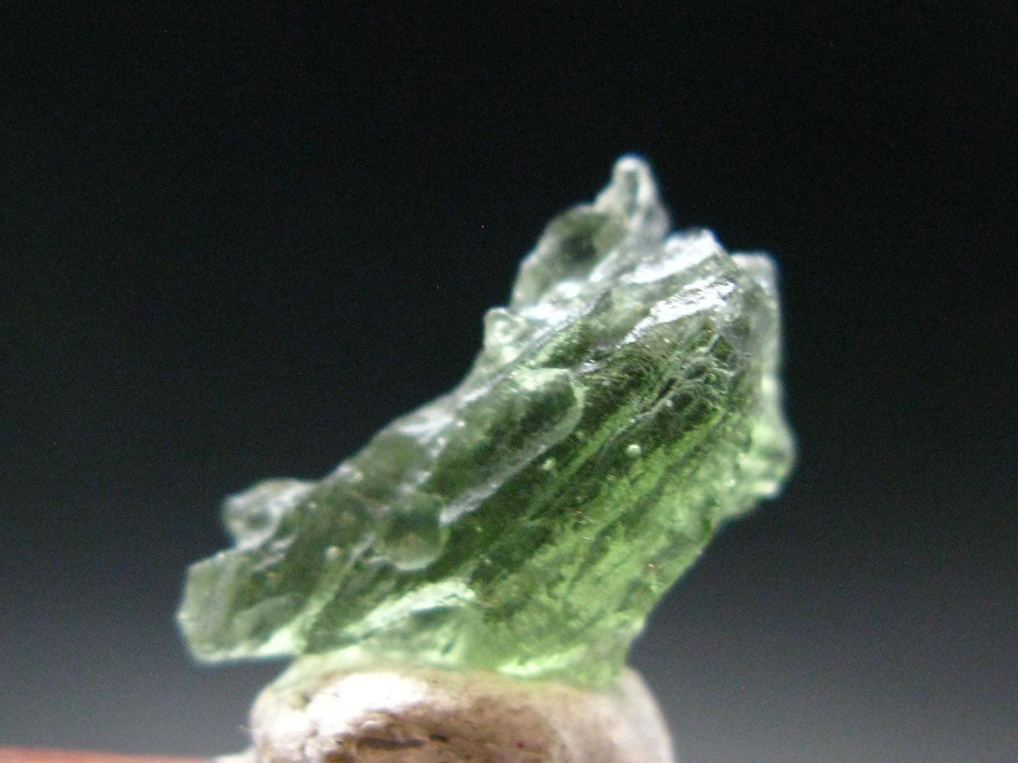 Moldavite Tektite Raw Piece from Czech Republic - 0.6" - 3.95 Carats - 0.79 Grams