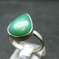 Natural Apple Green Chrysoprase 925 Sterling Silver Ring From Australia - 3.34 Grams - Size 7