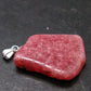 Rhodochrosite Sterling Silver Pendant From Alma Colorado - 1.3" - 7.39 Grams