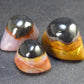 Perfect! Lot of 3 Agate Shiva Eyes from India