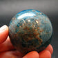 Large neon blue Apatite sphere from Madagascar- 162.0 - 1.8"