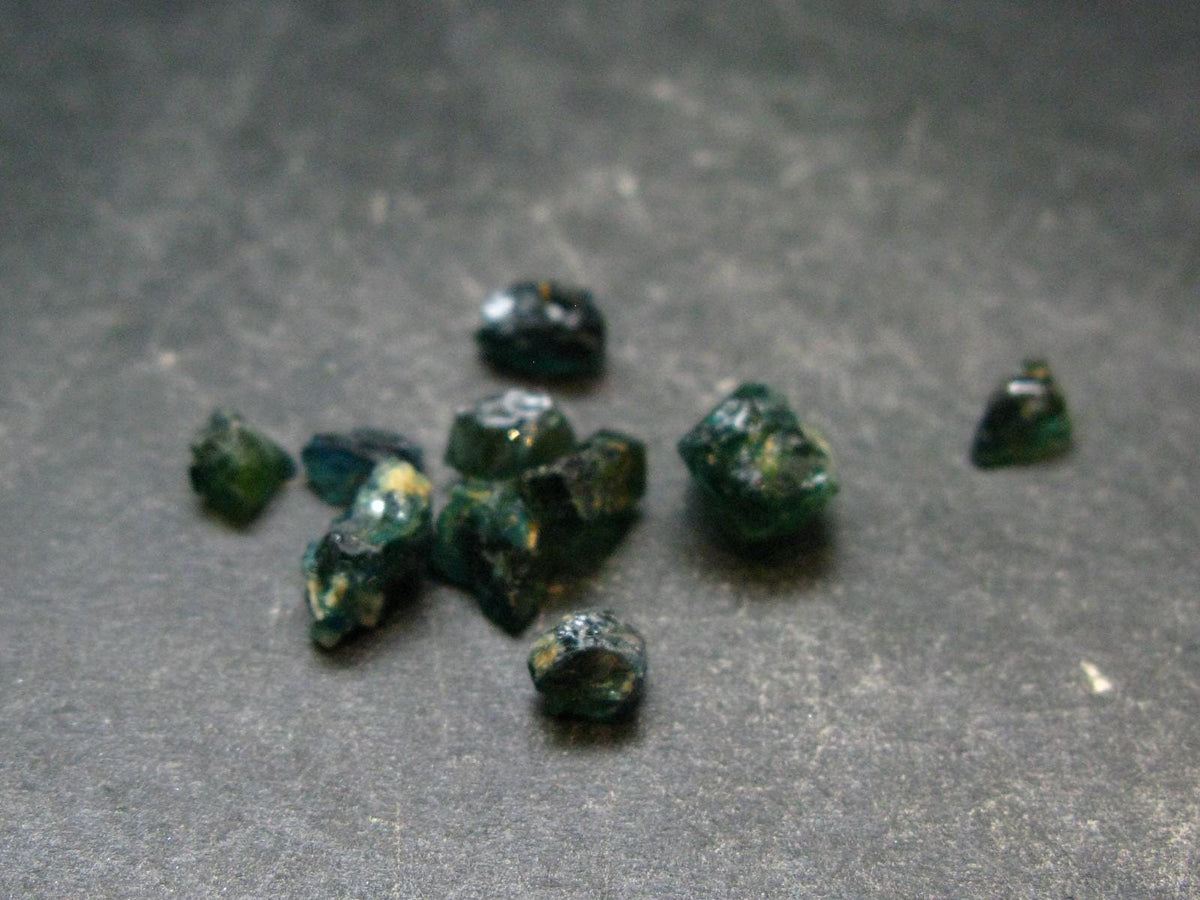 Lot of 10 Blue Lazulite Crystals From Pakistan - 3.40 Grams