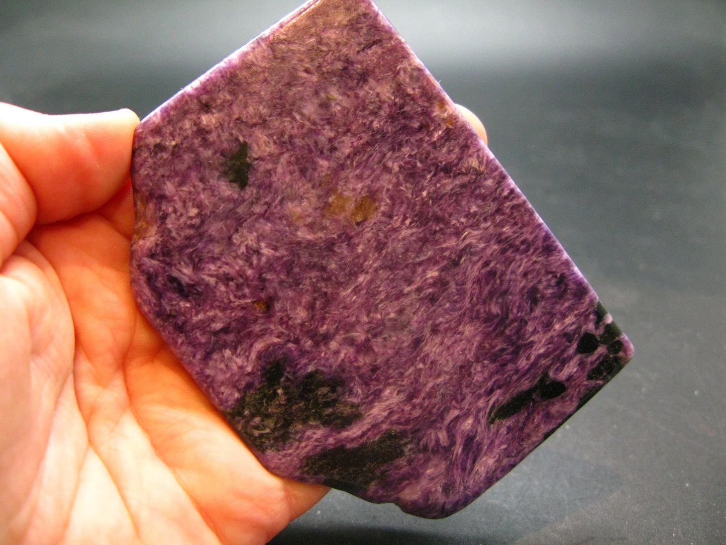 Large Nice Charoite Slab from Russia - 105.52 Grams - 3.4"