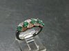 Emerald Faceted Silver Ring from Colombia - 3.05 Grams Total - Size 6