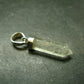 Gem Libyan Desert Glass Tektite Pendant Sterling Silver from Libya - 1.3" - 2.12 Grams