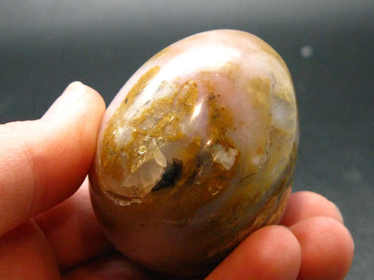 Rare Pink Opal Egg from Peru - 87.79 Grams, 2.0"