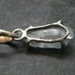 Fantastic Gemmy Aquamarine Crystal Silver Pendant From Brazil - 1.0" - 1.87 Grams