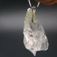 Goshenite Beryl Crystal 925 Silver Pendant From Brazil - 1.1" - 2.12 Grams