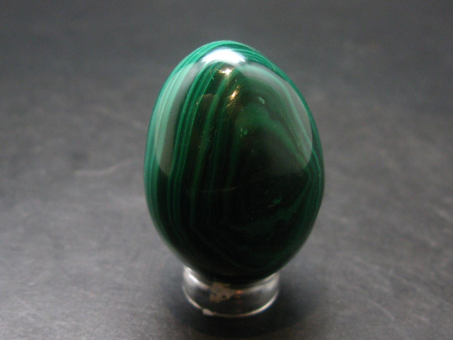 Malachite Egg Carving From Congo - 1.4" - 51.81 Grams