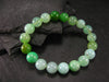 Chrysoprase Genuine Bracelet ~ 6.5 Inches ~ 10mm Round Beads