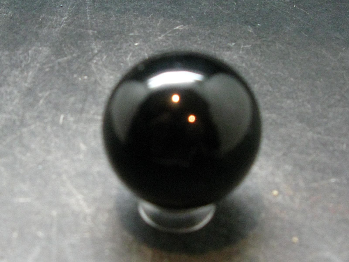 Rare Large Black Tibetan Tektite Ball Sphere from Tibet - 1.2" - 38.61 Grams