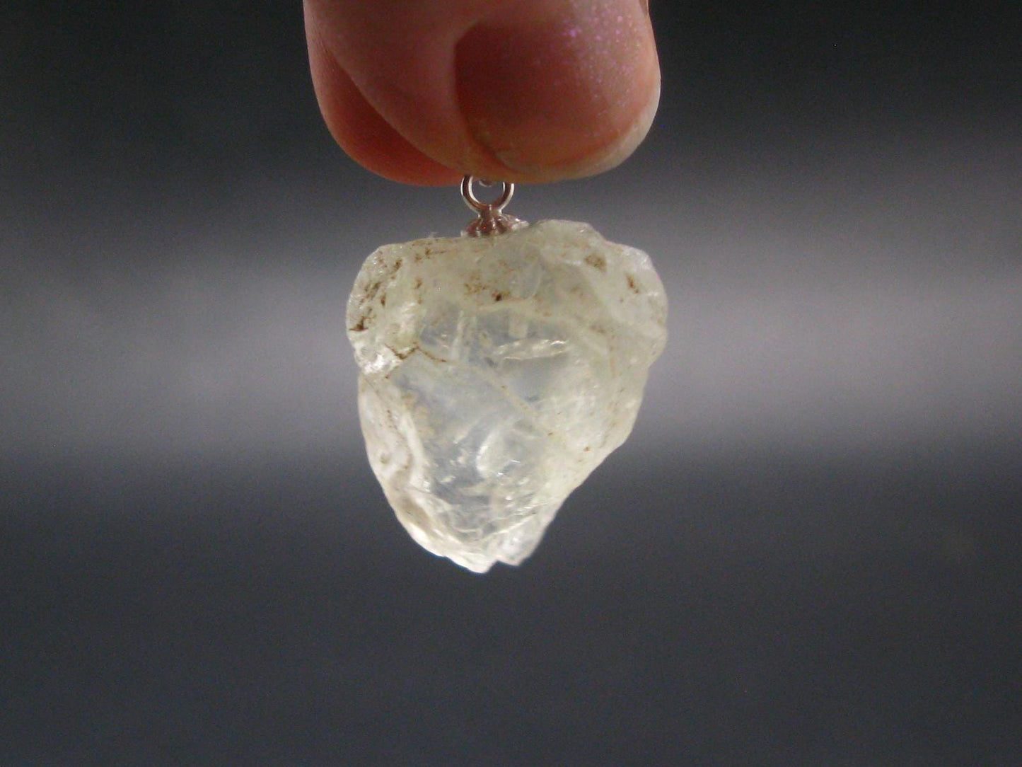 Bytownite Golden Labradorite Silver Pendant From Mexico - 1.1"