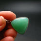 Rich Green Chrysoprase Silver Pendant From Australia - 1.1" - 5.03 Grams