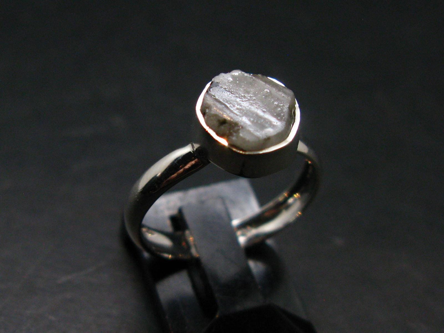 Phenakite Phenacite Crystal Silver Ring From Brazil - Size 6 - 2.06 Grams