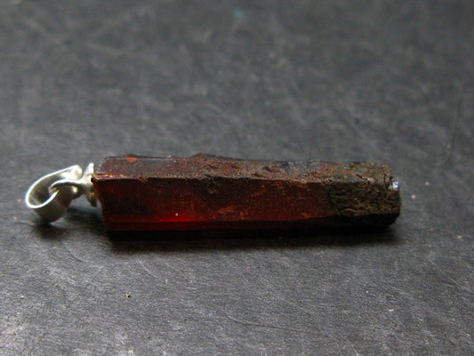 Zincite Zinkite Crystal 925 Silver Pendant From Poland - 1.3" - 3.79 Grams