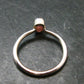 Pezzottaite Crystal Silver Ring From Madagascar - Size 7 - 1.93 Grams