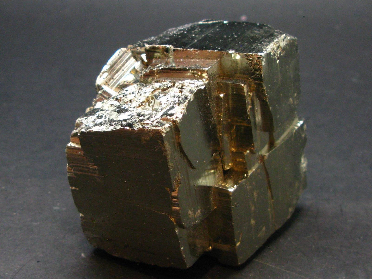 Perfect Pyrite Cube Crystal from Spain - 1.7" - 686 Grams