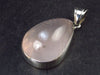 Symbol of Love and Beauty!! Natural Rose Quartz Pendant In 925 Silver From Brazil - 1.6" - 12.5 Grams