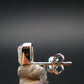 Natrolite Stud Earrings Sterling Silver From Russia - 1.14 Grams