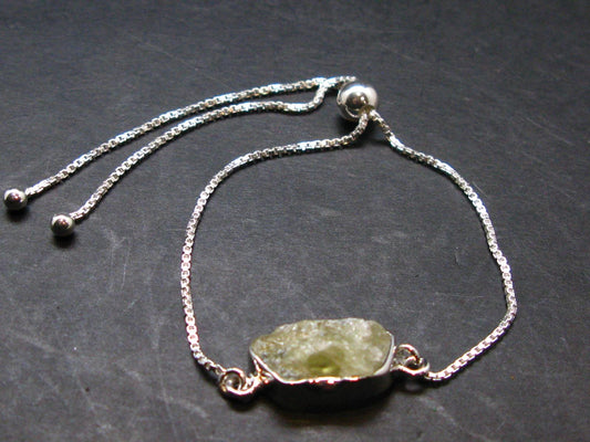 Brazilianite Silver Bracelet From Brazil - 3.71 Grams