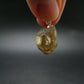 Natural Unheated Citrine Sterling Silver Pendant from Zambia - 0.9" - 3.90 Grams