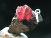 Ruby Crystal on Matrix Silver Pendant from Winza Tanzania - 1.0" - 2.42 Grams