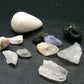 Synergy 12 Set Phenakite Moldavite Natrolite Petalite Danburite Tektite Scolecite Herderite Tanzanite Brookite 52.57 Gr