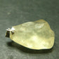 Gem Libyan Desert Glass Tektite Pendant Sterling Silver from Libya - 1.2" - 2.03 Grams
