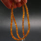 Gem Hessonite Orange Garnet Necklace Beads From Canada - 17"
