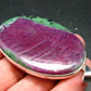 Ruby In Zoisite Silver Pendant from Tanzania - 3.3"