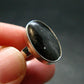 Very Rare Nuumite Nuummite Sterling Silver Plated Ring from Greenland - 4.37 Grams - Size 8