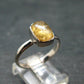 Fabulous Untreated Faceted Gem Imperial Topaz 925 Silver Ring from Brazil - Size 8 - 3.15 Grams