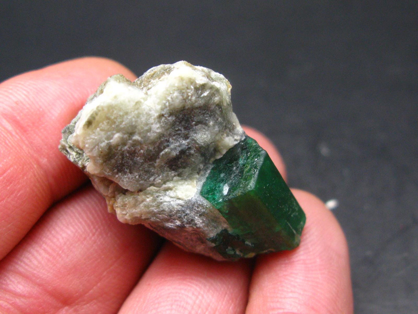Emerald Beryl Crystal On Matrix From Swat Pakistan - 1.4"- 19.15 Grams