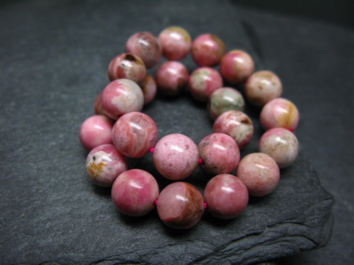 Cobaltocalcite Cobaltoan Calcite Genuine Bracelet ~ 7 Inches ~ 8mm Round Beads