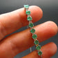 Emerald Silver Bracelet From Colombia - 1.54 Carats