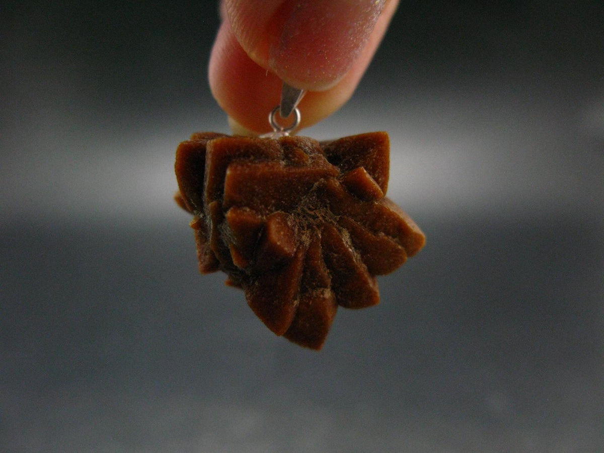 Rare Glendonite Crystal Silver Pendant from Russia - 1.1" - 8.67 Grams