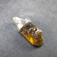 Natural Unheated Citrine Sterling Silver Pendant from Zambia - 1.1" - 2.50 Grams