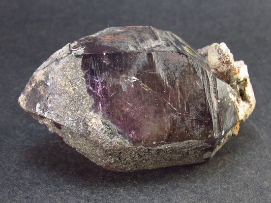 Elestial Amethyst Crystal Sceptered on Thin Stem from Zimbabwe - 50.3 Grams - 2.1"