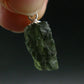 Moldavite Tektite Silver Pendant from Czech Republic - 0.9" - 1.31 Grams