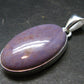 Purple Jade Silver Plated Pendant From Turkey - 1.5" - 6.27 Grams