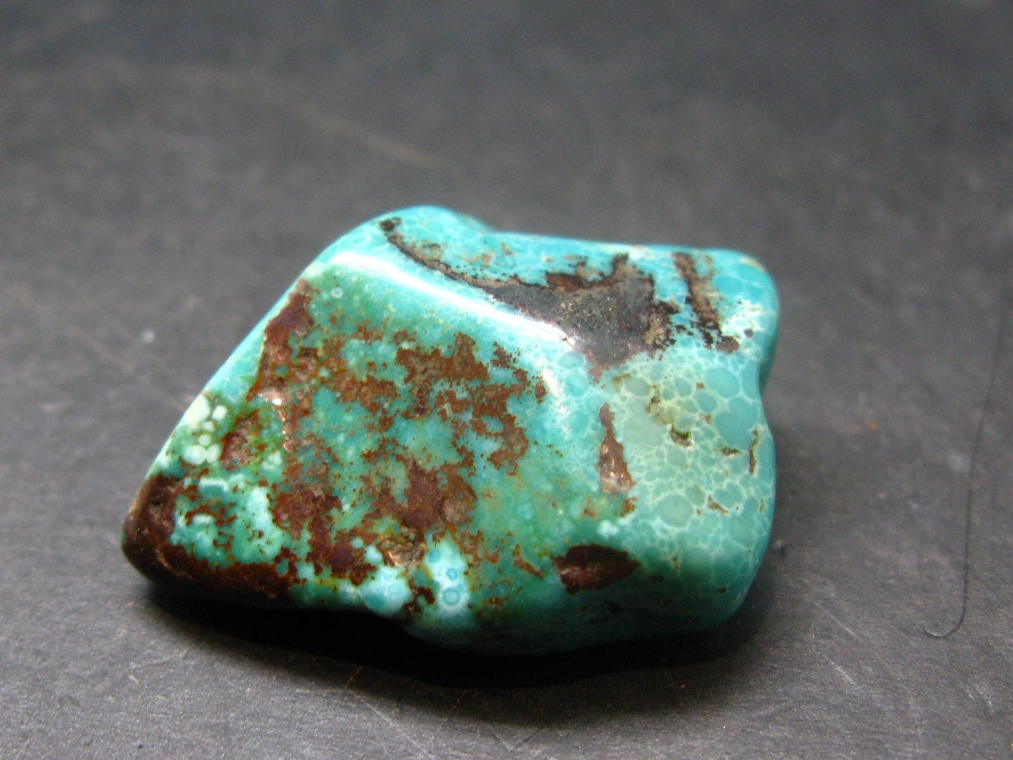 Genuine Tumbled Turquoise from Arizona, USA - 1.3" - 14.94 Grams